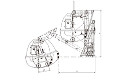 重力連桿式吊艇架